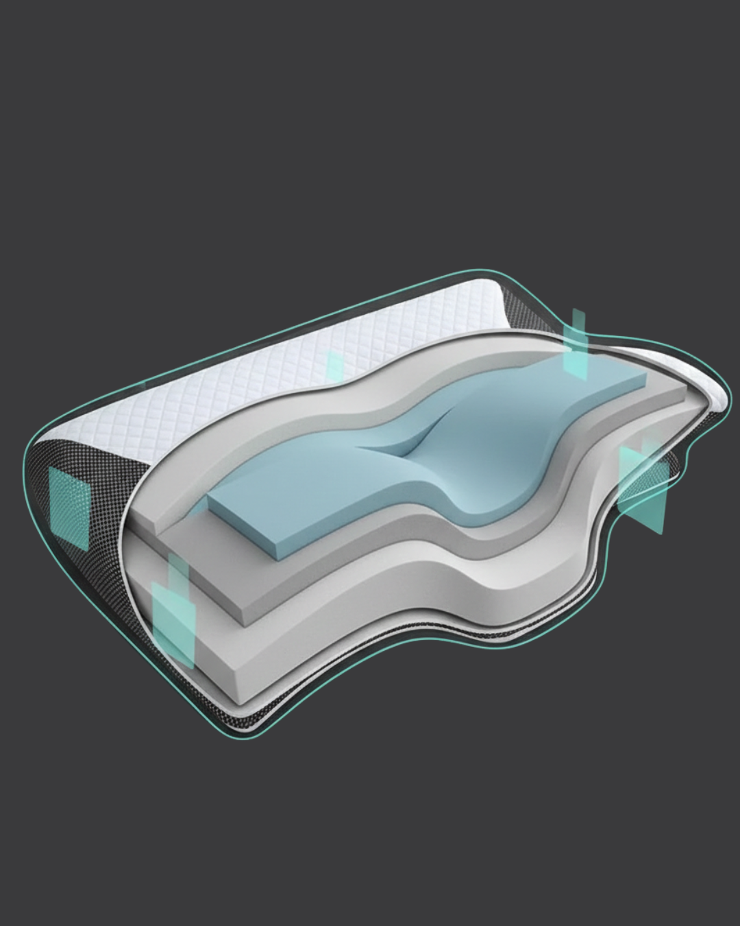 Ergonomic Cervical Support Neck Pillow – Designed for Deep, Restful Sleep